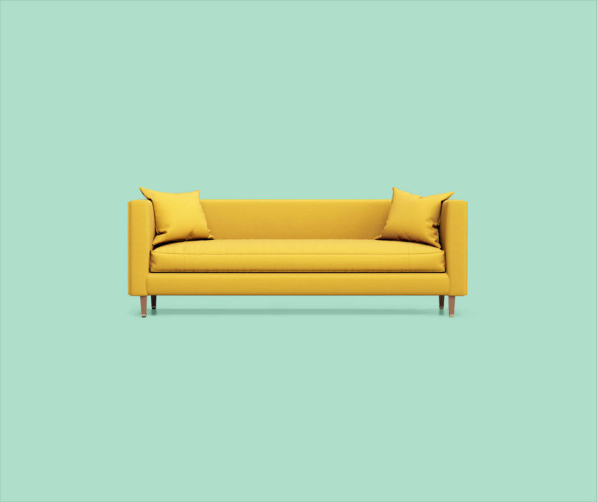 Gelbes Sofa