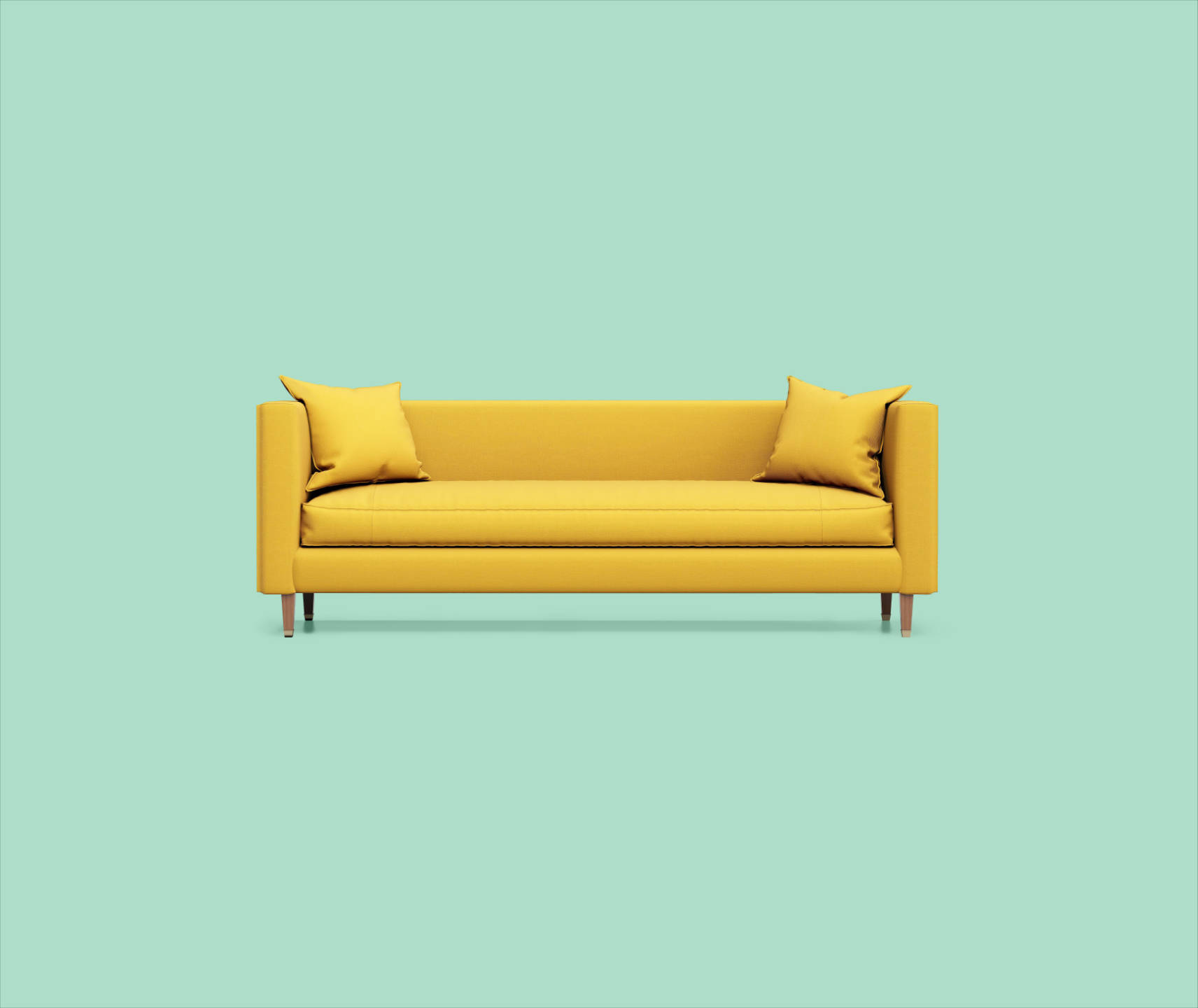 Gelbes Sofa