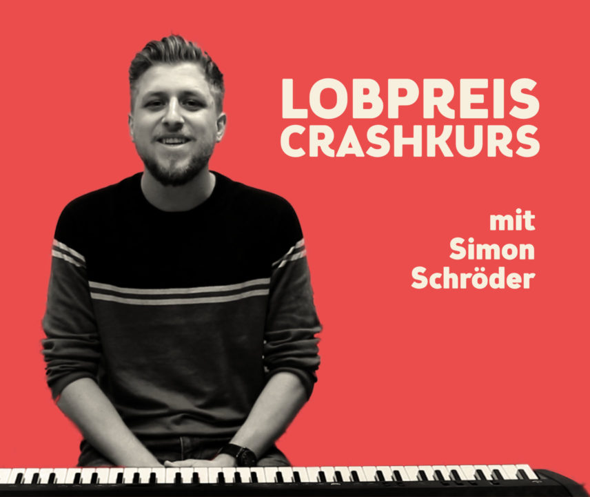 Simon Schröder am Klavier Lobpreistutorial