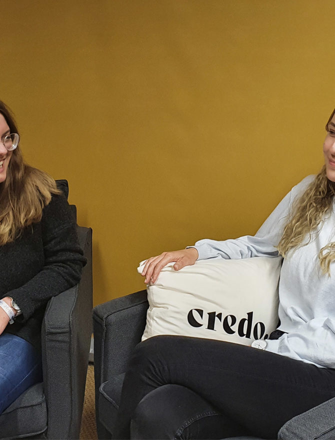 Lucia und Ania beim Credo-Interview