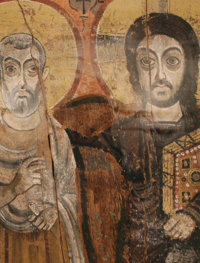 Ikone Christus und Abbas Menas