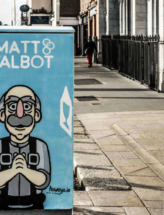 Graffiti in Belfast mit Matt Talbot