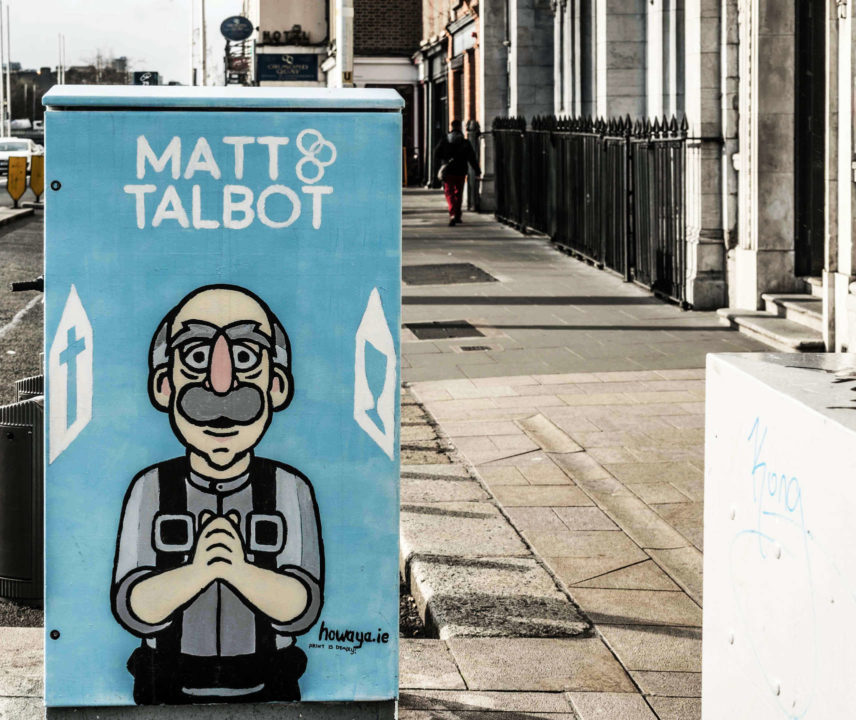 Graffiti in Belfast mit Matt Talbot