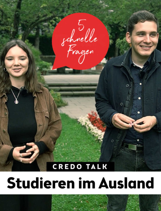 Iris und Josef im Augsburger Hofgarten übers Studieren im Ausland