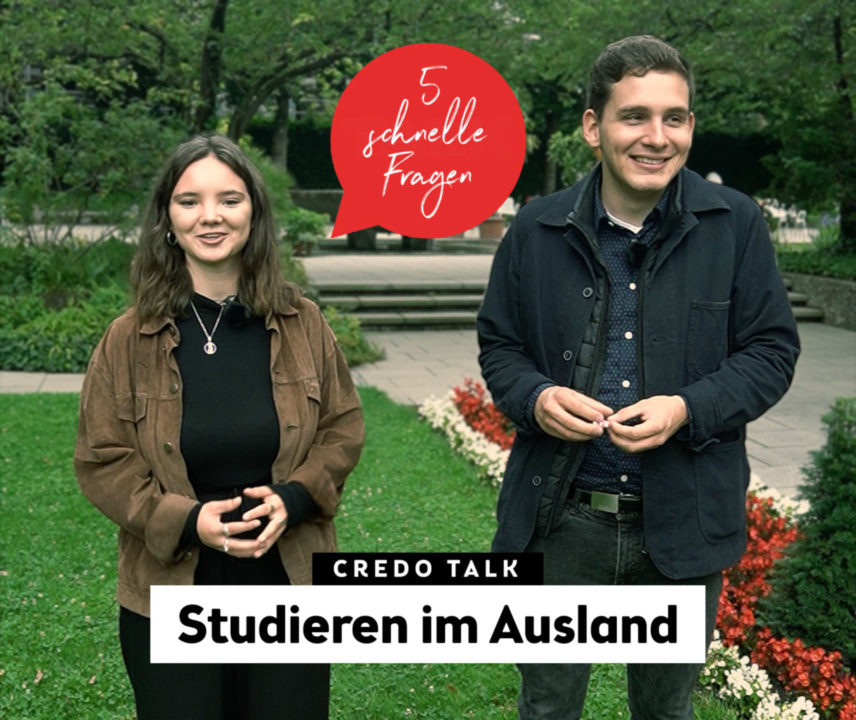 Iris und Josef im Augsburger Hofgarten übers Studieren im Ausland