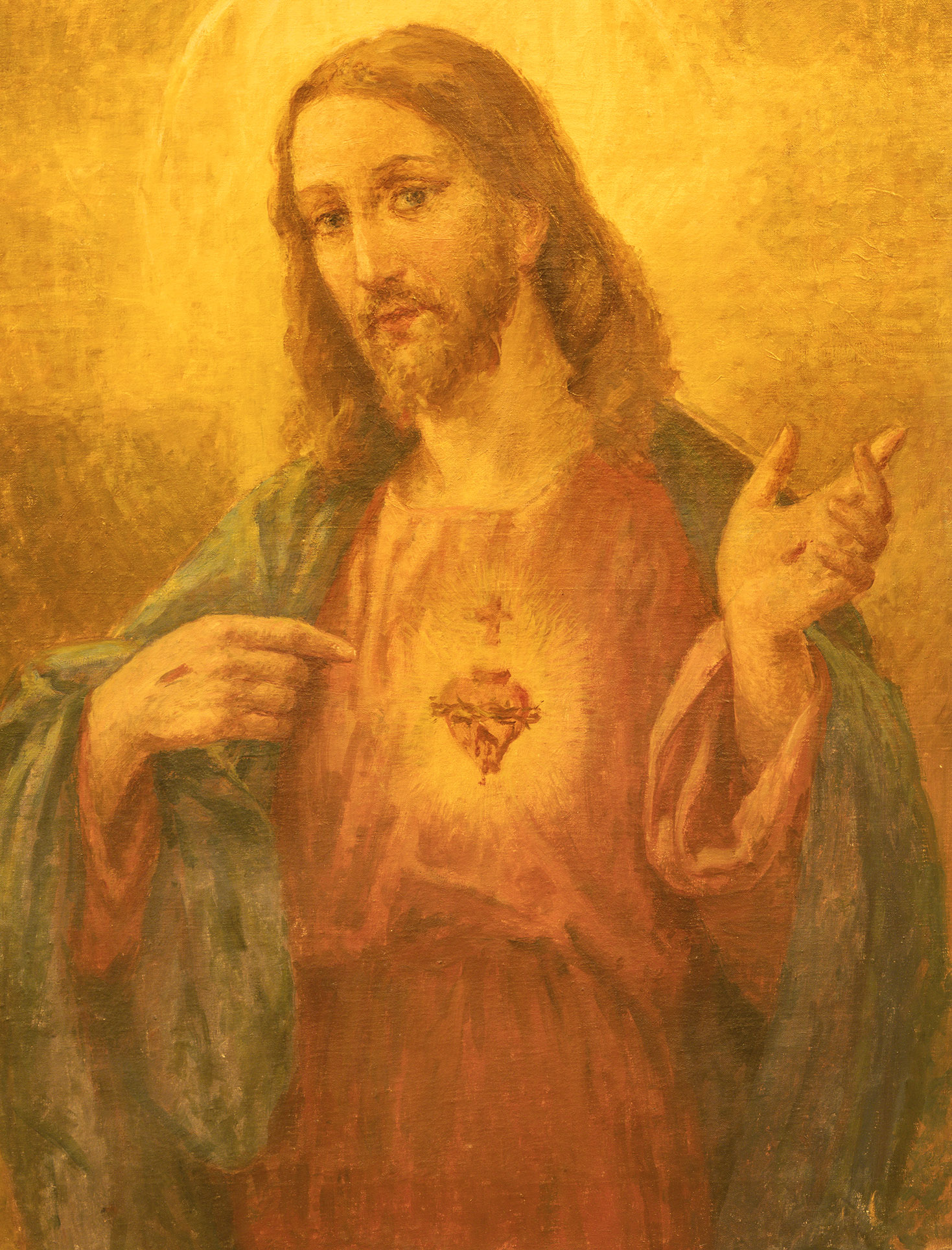 Gemälde vom Herzen Jesu in Acireale, Italien