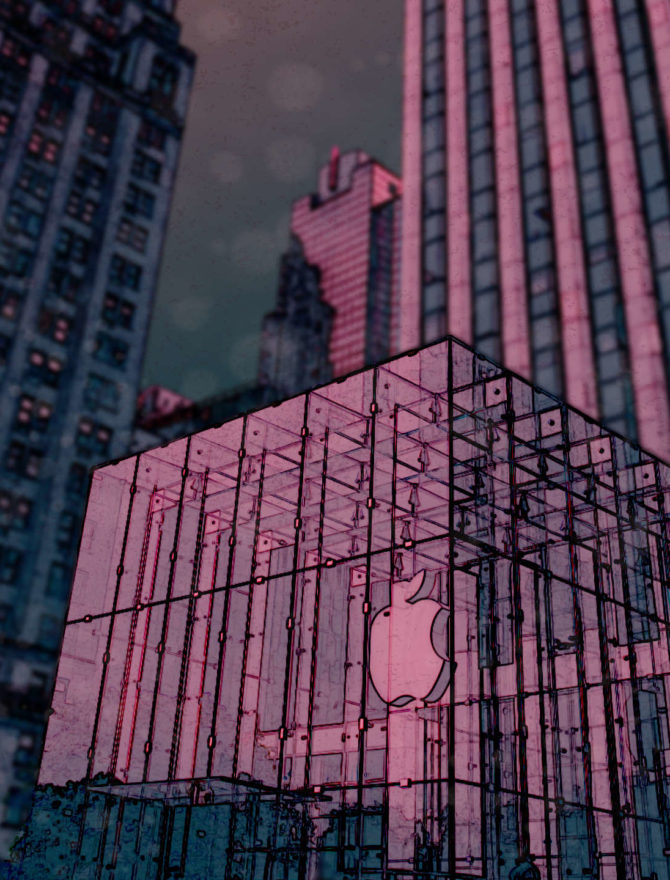 Der „Cube” – Eingangsbereich des Apple Store in der 5th Avenue in Manhattan.
