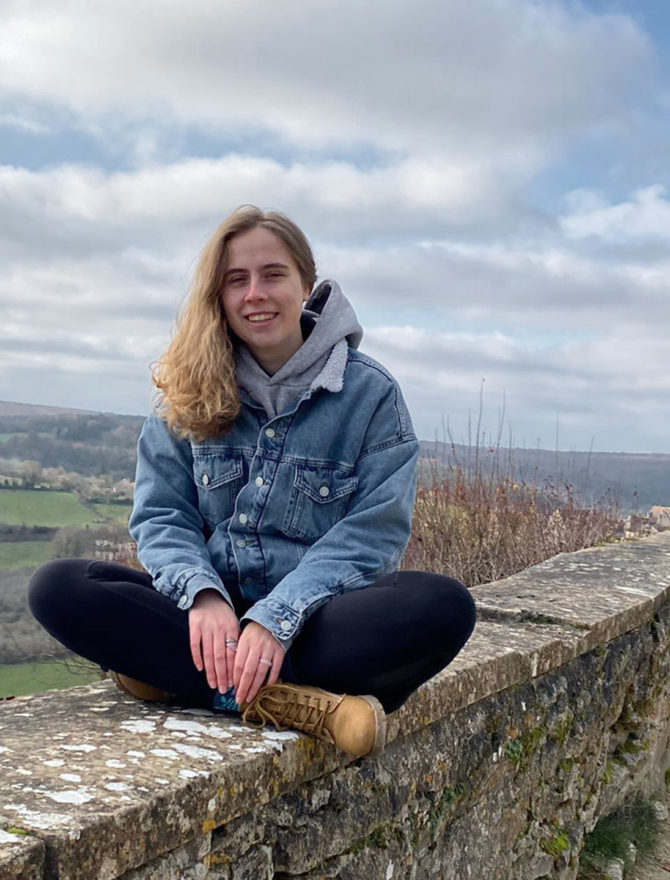 Sonja Heider in Vezelay (Frankreich).