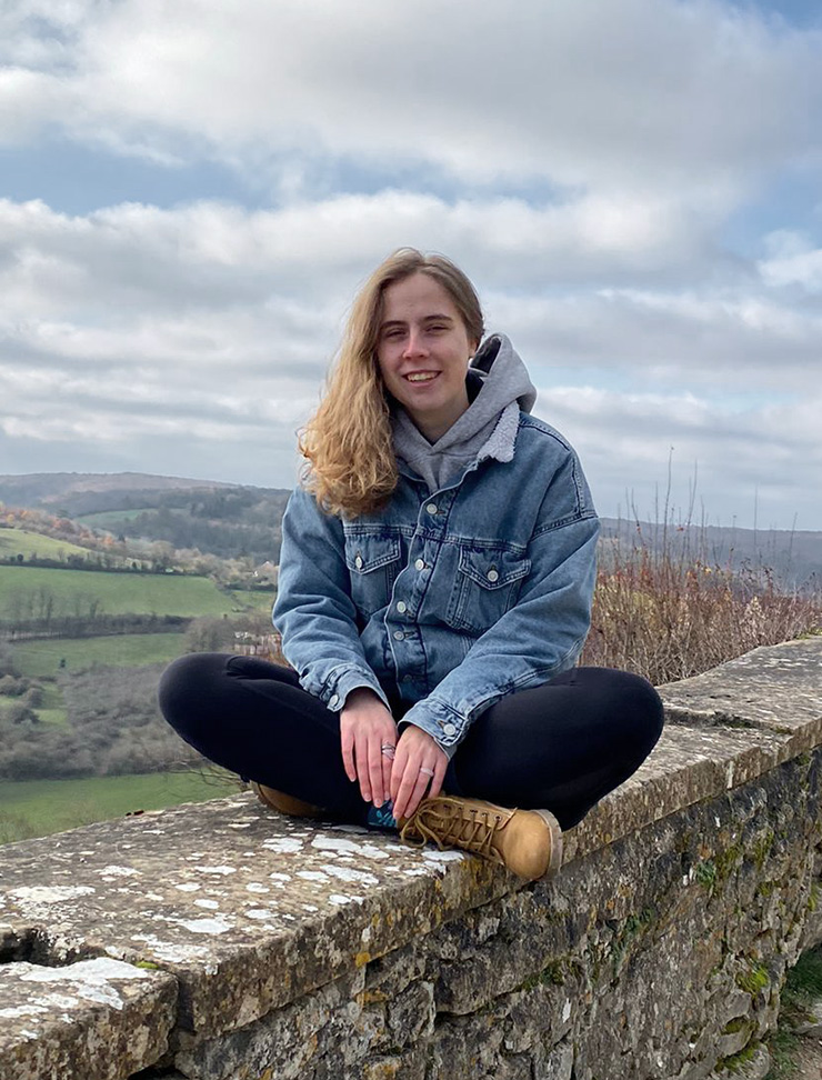 Sonja Heider in Vezelay (Frankreich).